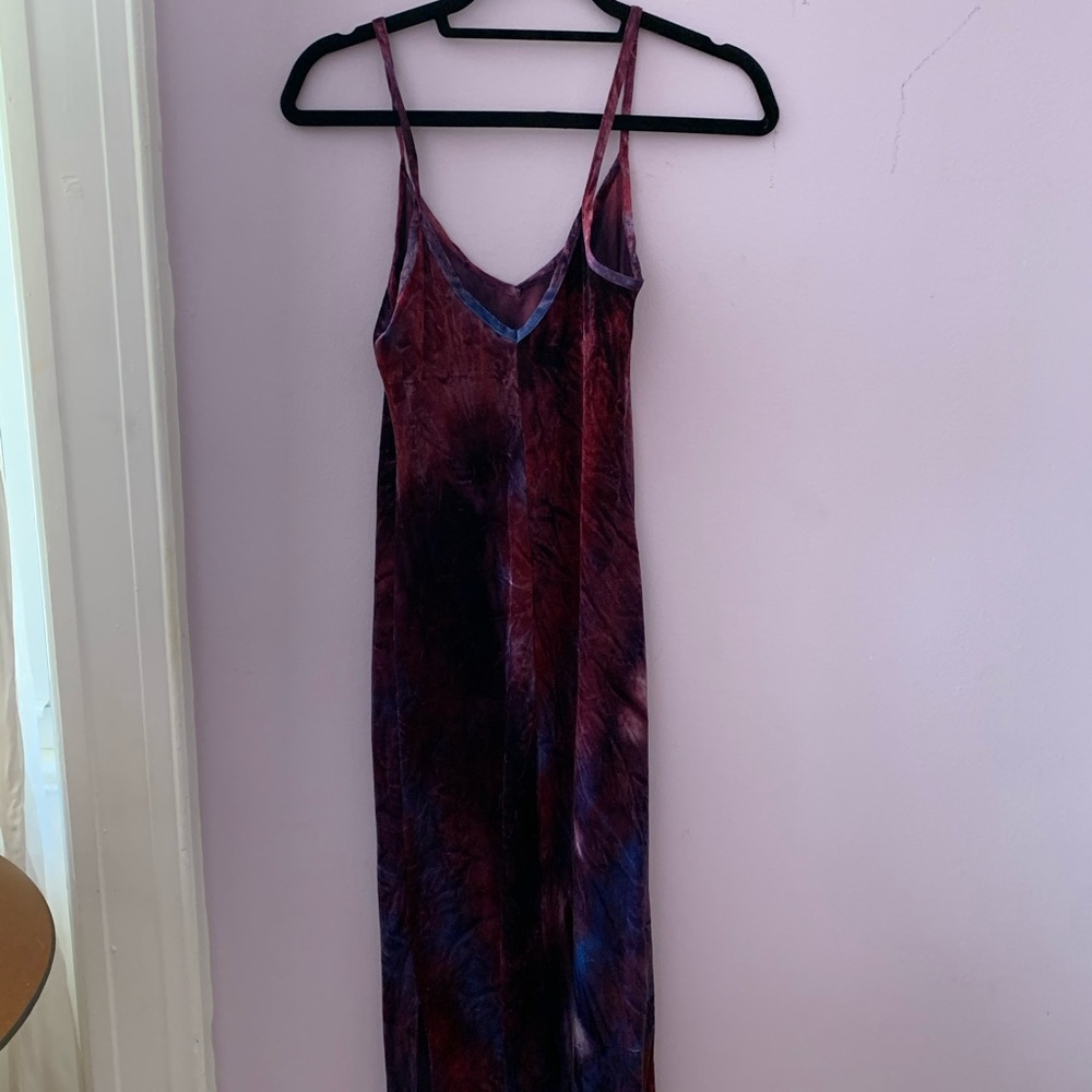Tie Dye Velvet Dress